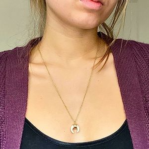 Boho Long Chain Crescent Moon Necklace🌙